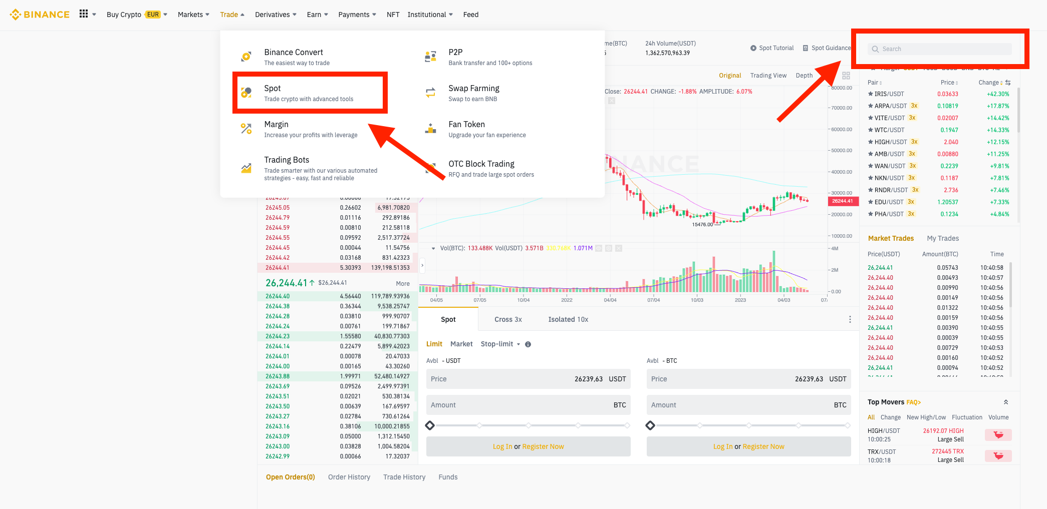 Find crypto pair to buy